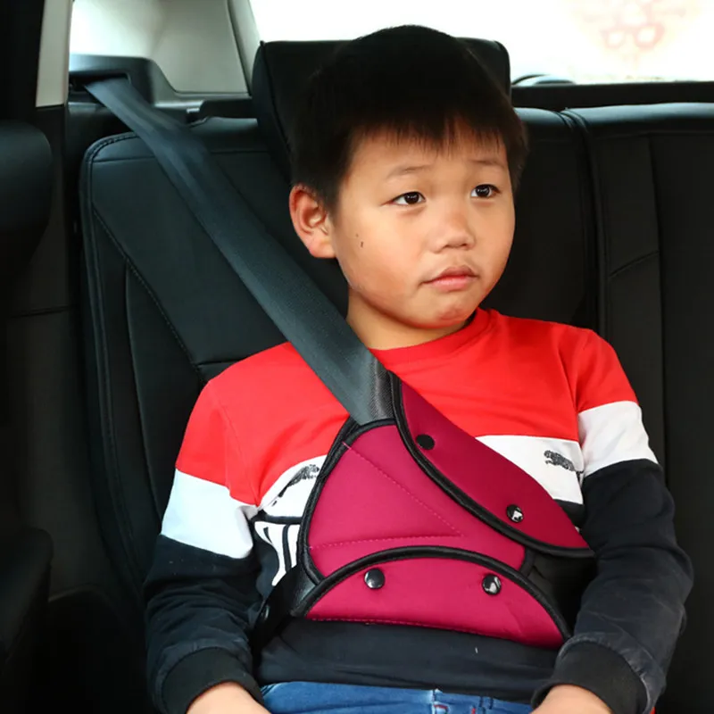 ALWAYSME детская мягкая детская Автомобильная регулировка ремня безопасности Devicer треугольная дышащая защитная подушка для ремня безопасности