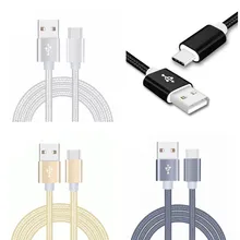 100 шт./лот 1 м 3FT Тип C Usb 3,1 Ткань кабель аксессуар связки для lg g5 nokia n1 для macbook htc letv