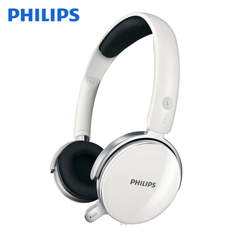 Оригинальные Наушники Philips SHM7110U стерео Бас провод управление микрофон гарнитура для samsung Xiaomi смартфон