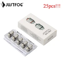 25 шт./лот, оригинальная катушка Justfog Q16 1.2ohm 1.6ohm, сменная катушка с сердечником, подходит для электронной сигареты Justfog C14 Q14 Q16 P16A P14A, комплект Vape