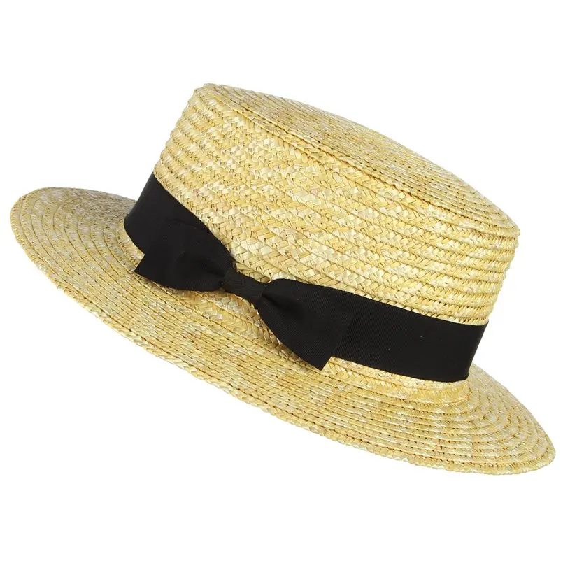 GEMVIE мужская соломенная шляпа для Для женщин Для мужчин просто мода лук Группа Декор плетеная солома летняя шляпа пляжная шляпа солнца Солнцезащитная шляпа