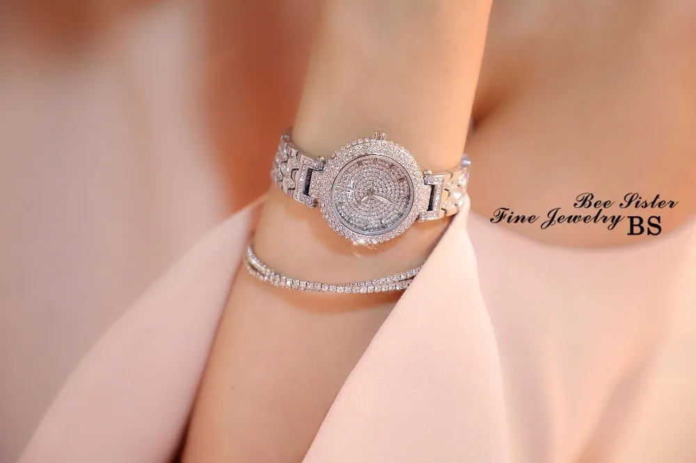 Женские часы Роскошные элегантные часы под платье с бриллиантами Лидирующий бренд женские наручные часы montre femme Relogios Femininos saat