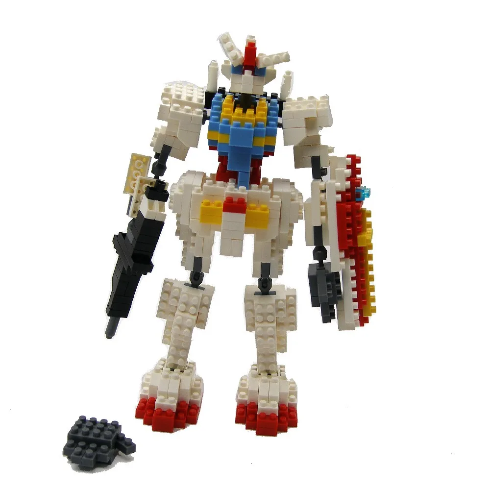 Новый гандам Gundam робот бриллиант аниме фигурки Модель строительные блоки LOZ 15 см 6