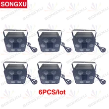 SONGXU 6 шт./лот с фабрики 2X10 Вт 4в1 RGBW шесть отверстий светодиодные световые эффекты/SX-EL003