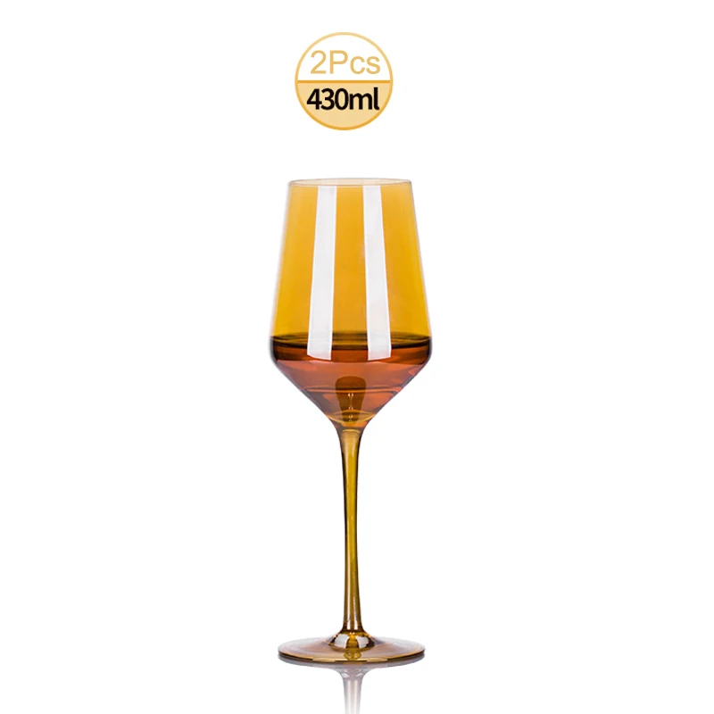 2/4/6 шт. без-этилированный Кристальный стеклянный стакан вина с гальваническим покрытием золотистое шампанское очки u-образный графин Имеющий форму бар отеля вечерние посуда для напитков - Цвет: 2pcs