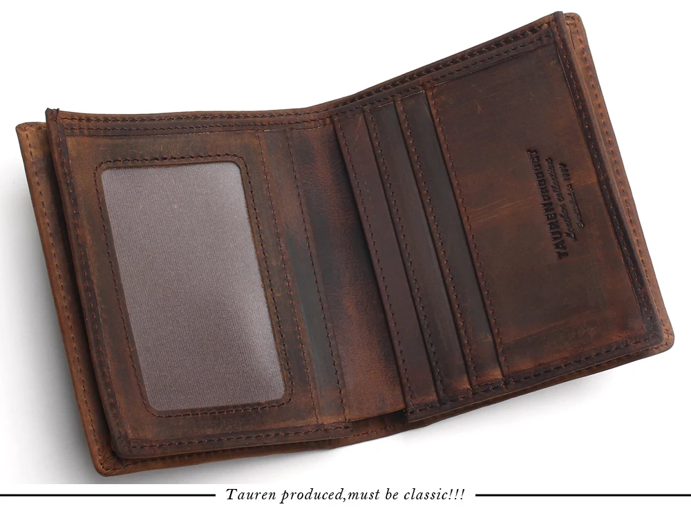 Vesna Rfid блокирующие Короткие Кошельки Crazy Horse кожаный бумажник мужской кошелек из натуральной кожи Винтажный Мужской кошелек для карт для мужчин маленькая сумка для денег
