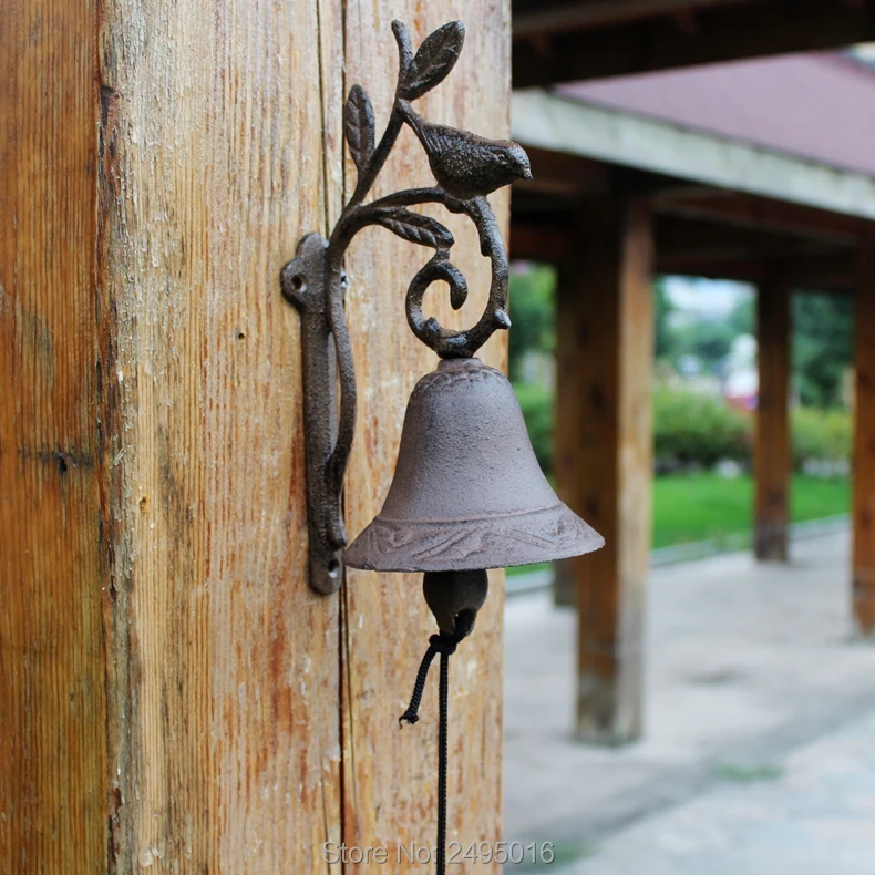 

Rustic Cast Iron Doorbell Bird shape
