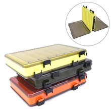 Коробка Пескарей приманки рыболовные контейнер для снастей коробка для рыболовных приманок Двусторонняя коробка для рыбной ловли, Рыбная ловля наживка для кальмара джиг Pesca аксессуары