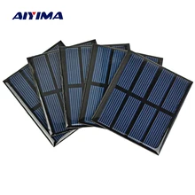 AIYIMA 5Pcs DIY Solar Panels Flexible Solar Cells Solar Battery Energy Plate 2V 300MA 82x70MM Solar Power Charging