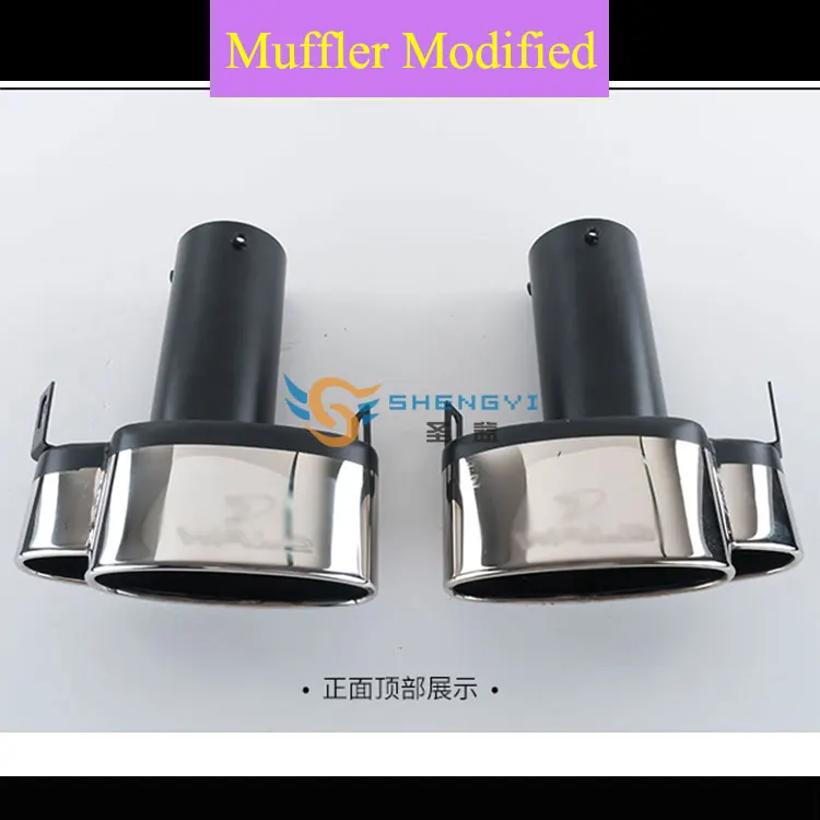 

Car-styling!Car Stainless Steel Exhaust Muffler Tips fit B*nz C200,W204,300L,W212,W222,E63,E200,E260,E300 Change WALD