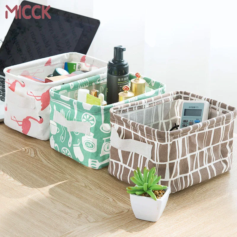 MICCK DIY سلة التخزين مكتب سطح المكتب ماكياج تنظيم أضعاف صندوق تخزين الملابس الداخليّة مجوهرات القرطاسية الحاويات الغسيل Baskek MICCK DIY سلة التخزين مكتب سطح المكتب ماكياج تنظيم أضعاف صندوق تخزين الملابس الداخليّة مجوهرات القرطاسية الحاويات الغسيل Baskek