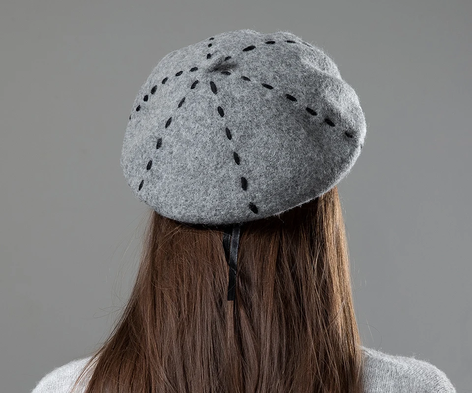 Womens Beret Wool Hat High Quality 2018 New Hat Berets For Girls Casual Warm Women Winter Hats Beanies (3)