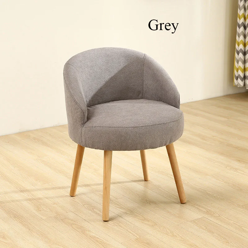 Скандинавский тканевый ленивый диван, повседневная мебель для гостиной, мебель для дома из цельного дерева, обеденный стул, модный креативный индивидуальный стул - Цвет: Grey
