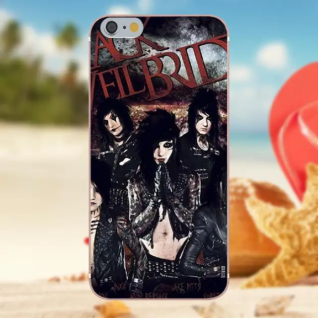Oedmeb Transparent TPU Phone Case Cover Black Veil Brides For Galaxy A3 