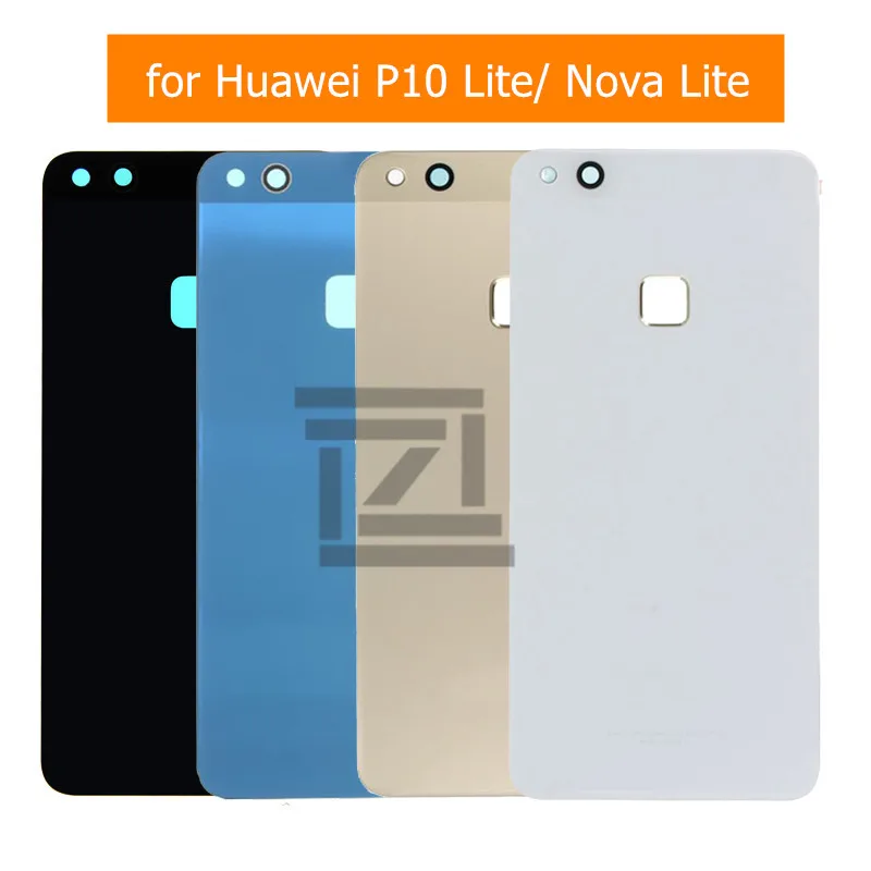 Задняя крышка для батареи Huawei P10 Lite/Nova Lite стеклянная задней двери корпуса 3 м