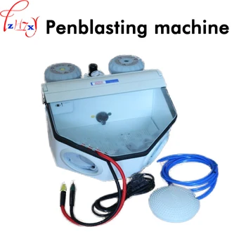 

Small double pen type sandblasting machine sand blasting equipment dedicated to the surface treatment of hardware derusting 220V
