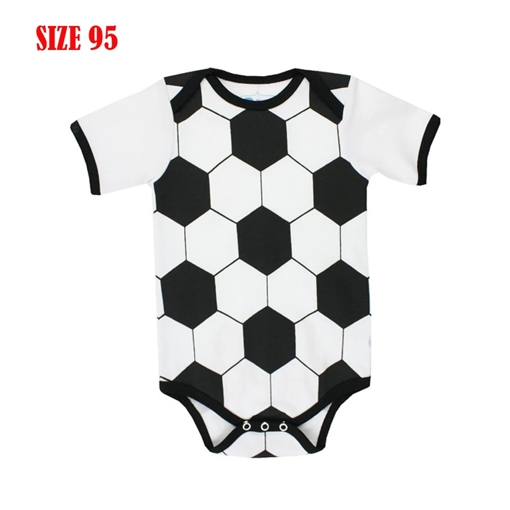 Новые футбольные мячи, Детские майки, хлопковые футбольные рубашки для малышей, боди, Детские классические футболки для мальчиков Eusebio - Цвет: size 95