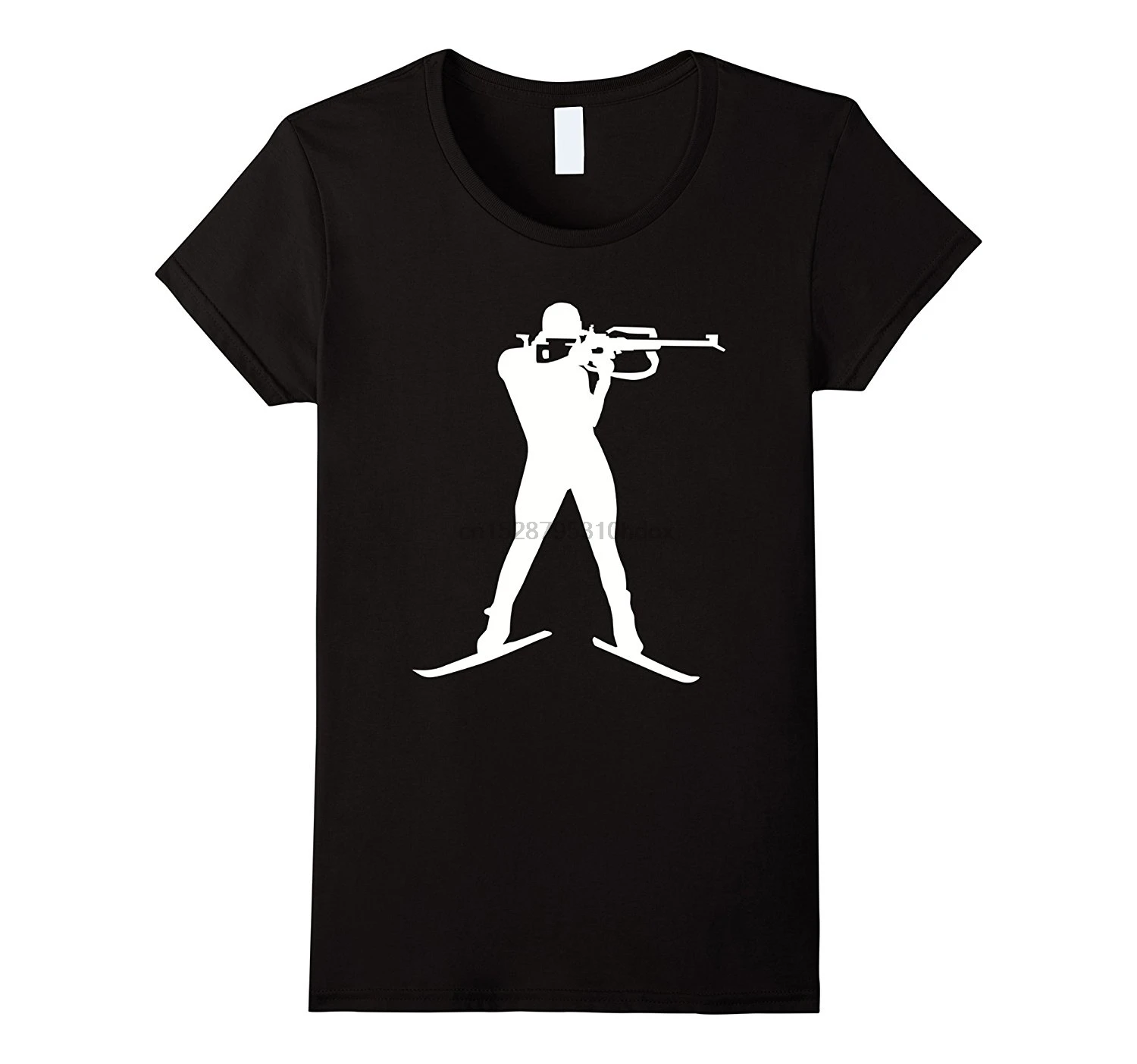 

2019 New Summer Cool Tee Shirt Biathlon biathlete T-Shirt Cotton T-shirt