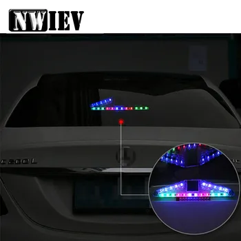 

NWIEV Car LED Strobe Lights Solar warning lamp For BMW Mini Cooper S VW Polo Passat B6 B7 B8 Golf 4 5 7 Touareg Bora Tiguan 2017