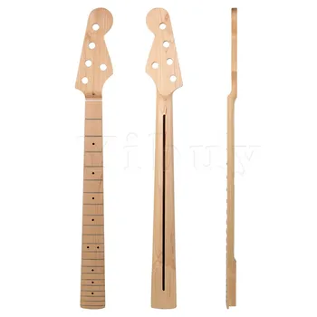 

Yibuy Maple Wood 21 Fret Clear Satin 5 String Electric PB Bass Neck Parts
