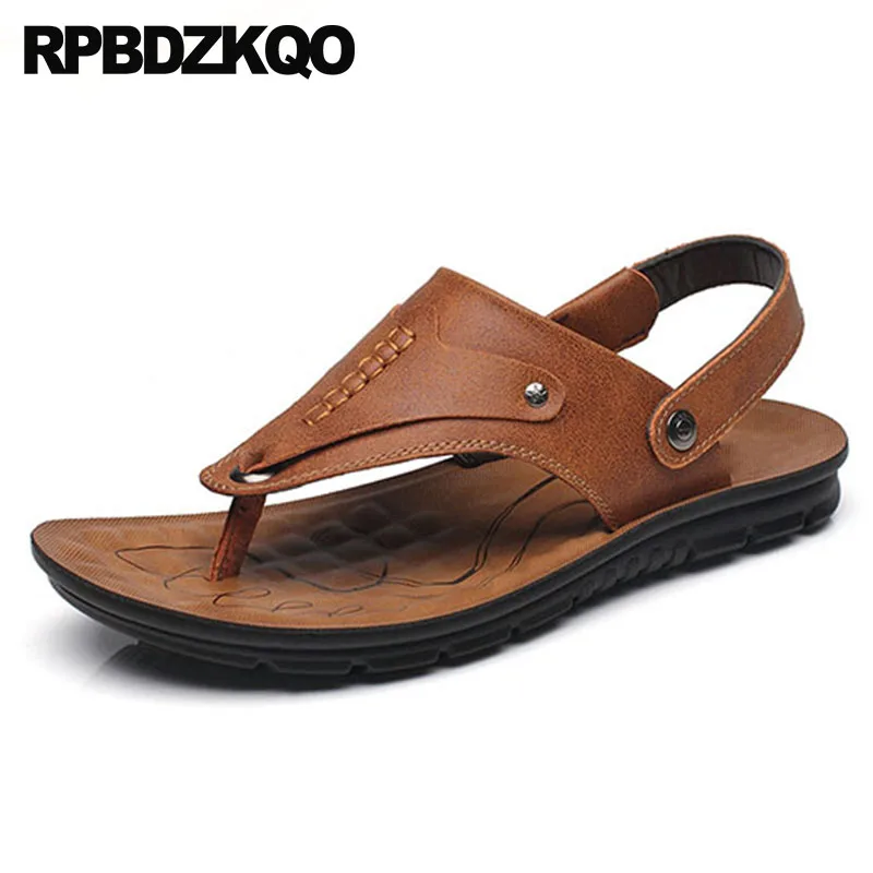 Black yellow D'água Couro brown Dos Ar Livre 2018 Amarelo Ao Tênis Chinelo Homens De Esporte Verão Dedo Sapatos Prova 1 1 yellow 3 Moda Sandálias brown Chinelos 3 Alça 3 Slides 2 black 2 2 1 Nativo À black brown yellow xqgp4RwZI