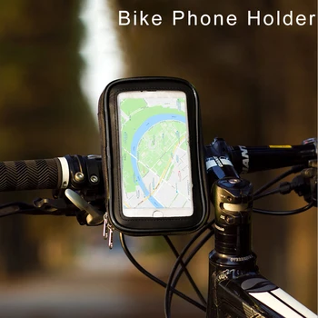 

Bike Motorcycle Phone Holder Support Telephone Mobile Stand for HUAWEI iPhone Samsung 4.7 to 6.3 inch Waterproof Bag Case