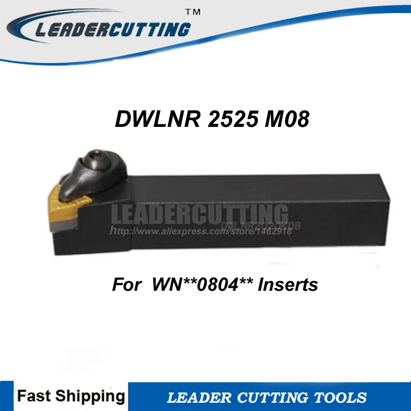 

DWLNR/DWLNL2525M08 CNC turning tool holder,indexable lathe toolsl, DWLNR/L External Lathe Cutting Tool for WNMG080404/08 Inserts