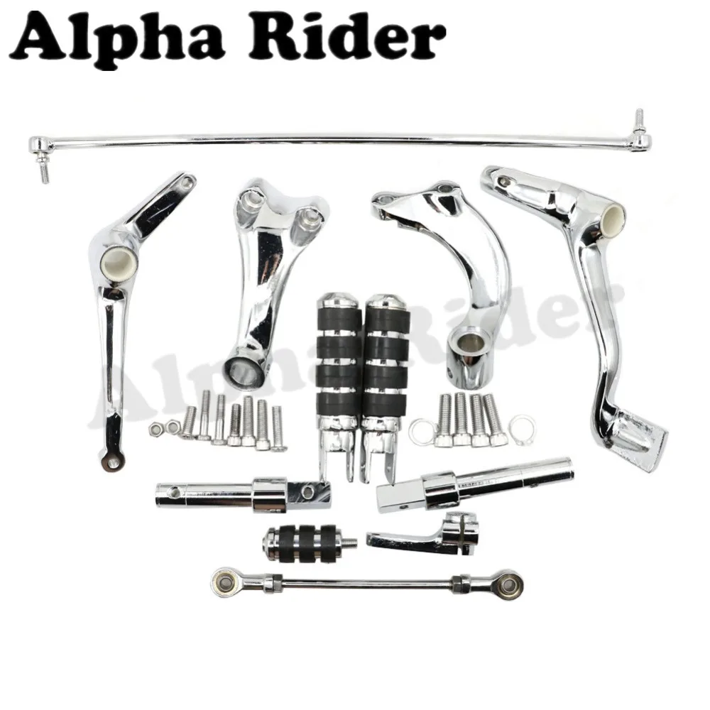 Forward Control Foot Pegs Levers Linkage Complete for Harley Sportster
