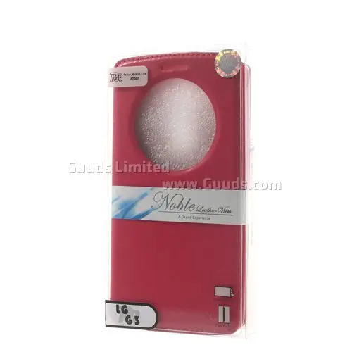 Roar Korea Noble Quick Circle Leather Flip Cover for LG G3 D850 D855 LS990 - Rose