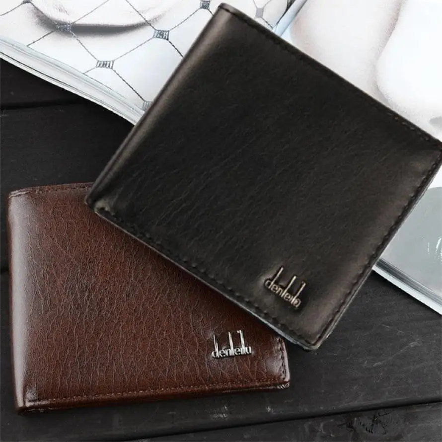 

MOLAVE wallet high quality Men Bifold Business Leather Wallet ID Credit Card Holder Purse Pockets wallet men leather feb6