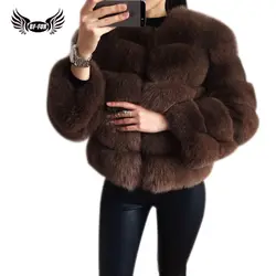 BF мех натуральный мех пальто роскошный женский зимний модный стиль натуральный мех жилет Леди Цельный лисий мех пальто Высокое качество