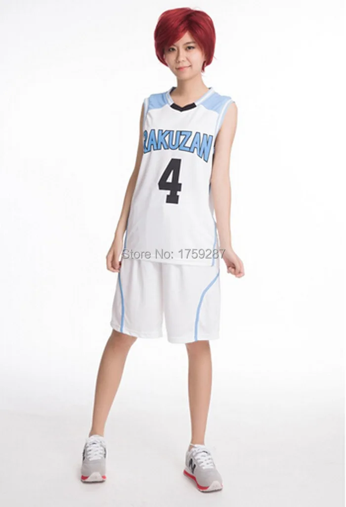 Аниме Kuroko no Basuke RAKUZAN школьный Баскетбол Мяч Униформа Акаши Seijuro спортивный костюм для косплея emboitement