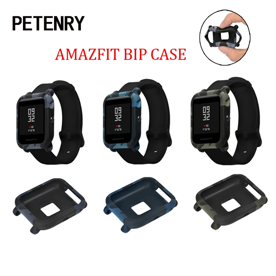 

For Amazfit Bip Case Soft Silicone Protective Cover Shell Frame Protector for Xiaomi Huami Amazfit Bip Youth Watch Accessories