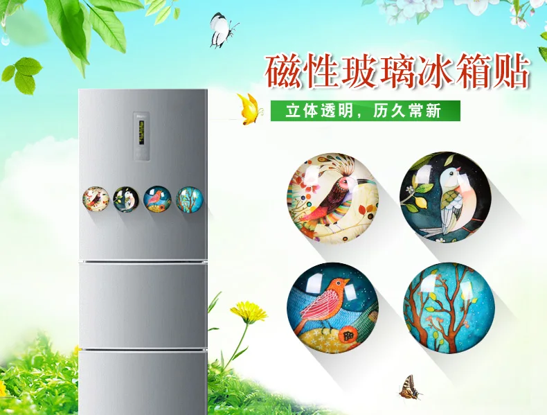 Asia Flag Fridge Magnet China Thailand Singapore India Maldives Glass Dome Magnetic Refrigerator Stickers Note Holder Home Decor - Image 3