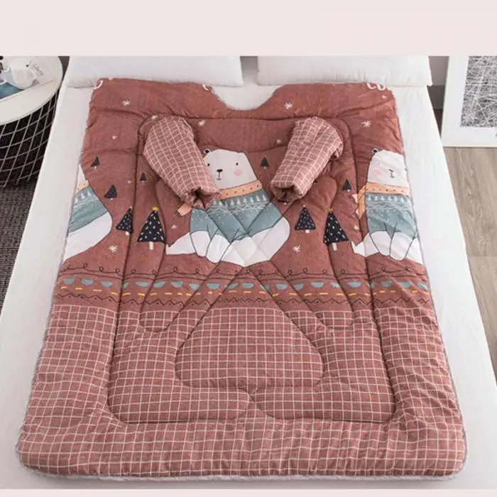 Новое 1 шт. «ленивое» одеяло с рукавами теплое утолщенное одеяло многофункциональное для дома зима ворс
