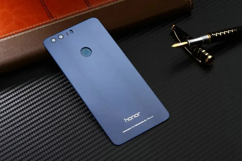 Оригинальная стеклянная крышка + адхенсивная наклейка для Huawei Honor 8 Задняя