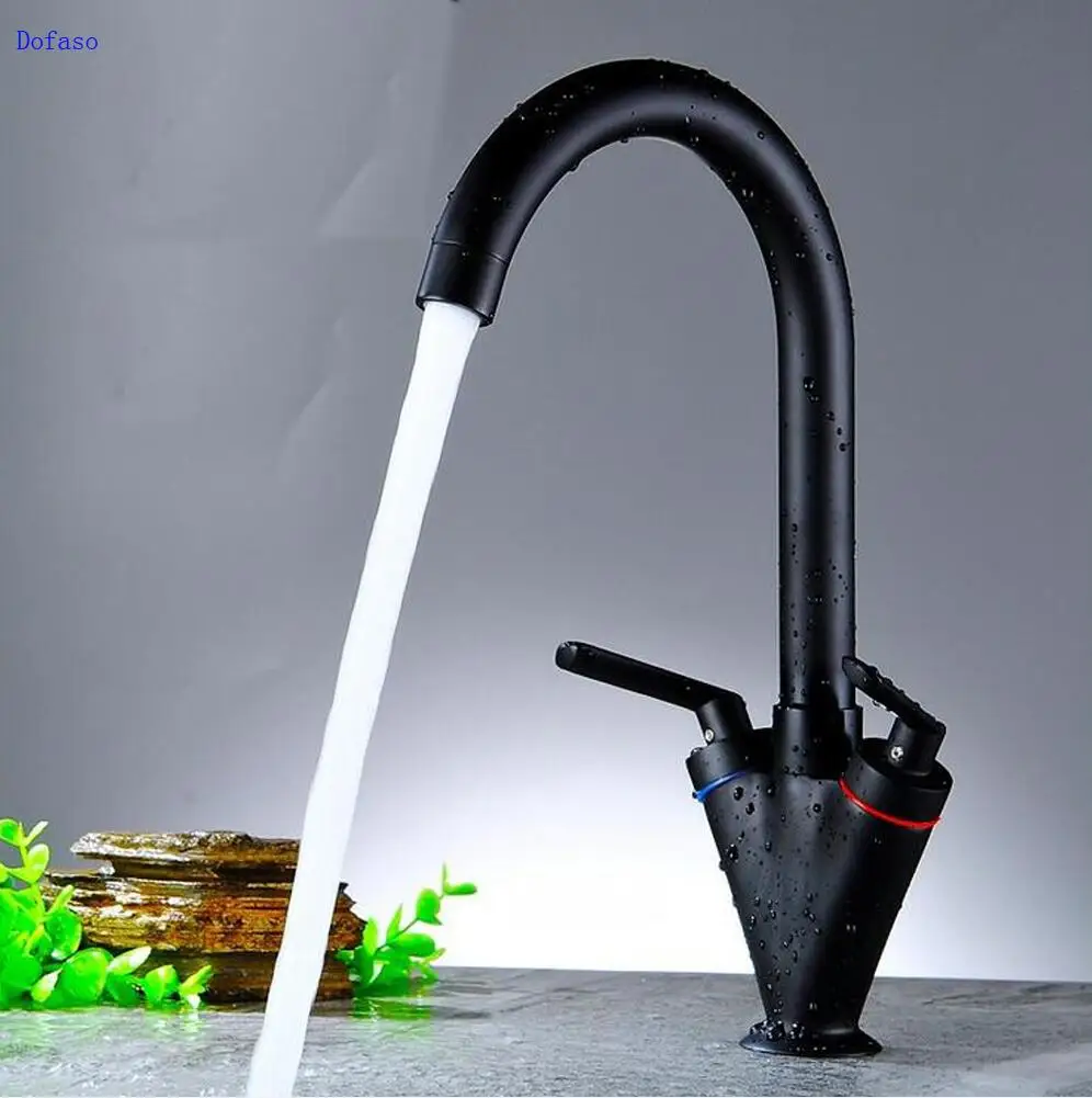 Black faucet