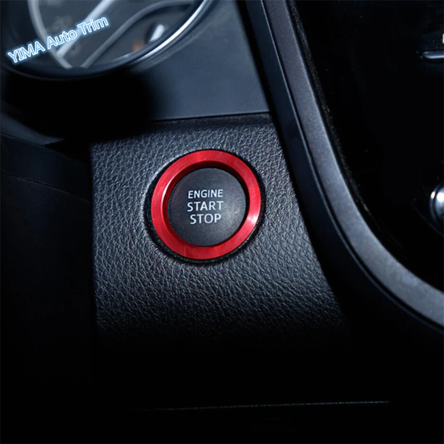 

Lapetus Auto Styling Engine Start Stop Push Button Key Hole Switch Ring Cover Trim Metal Fit For Toyota Camry XV70 2018 2019