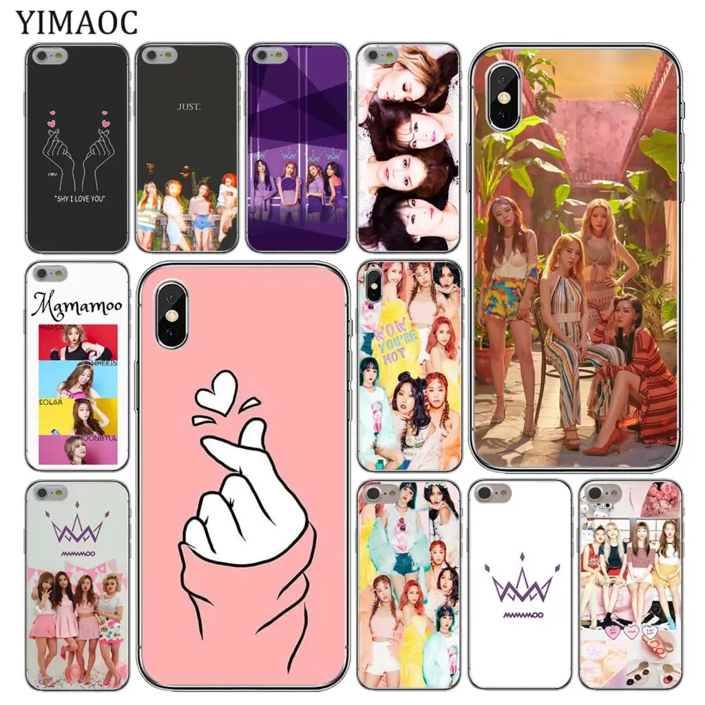 

YIMAOC kpop mamamoo Soft Silicone Cover Case for Apple iPhone XS Max XR X 6 6S 7 8 Plus 5 5S SE 10 TPU Phone Cases