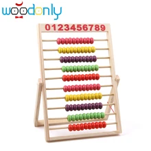 10-Row Classic Bead Wooden Abacus Child Educational Calculate Count Numbers Free Shipping