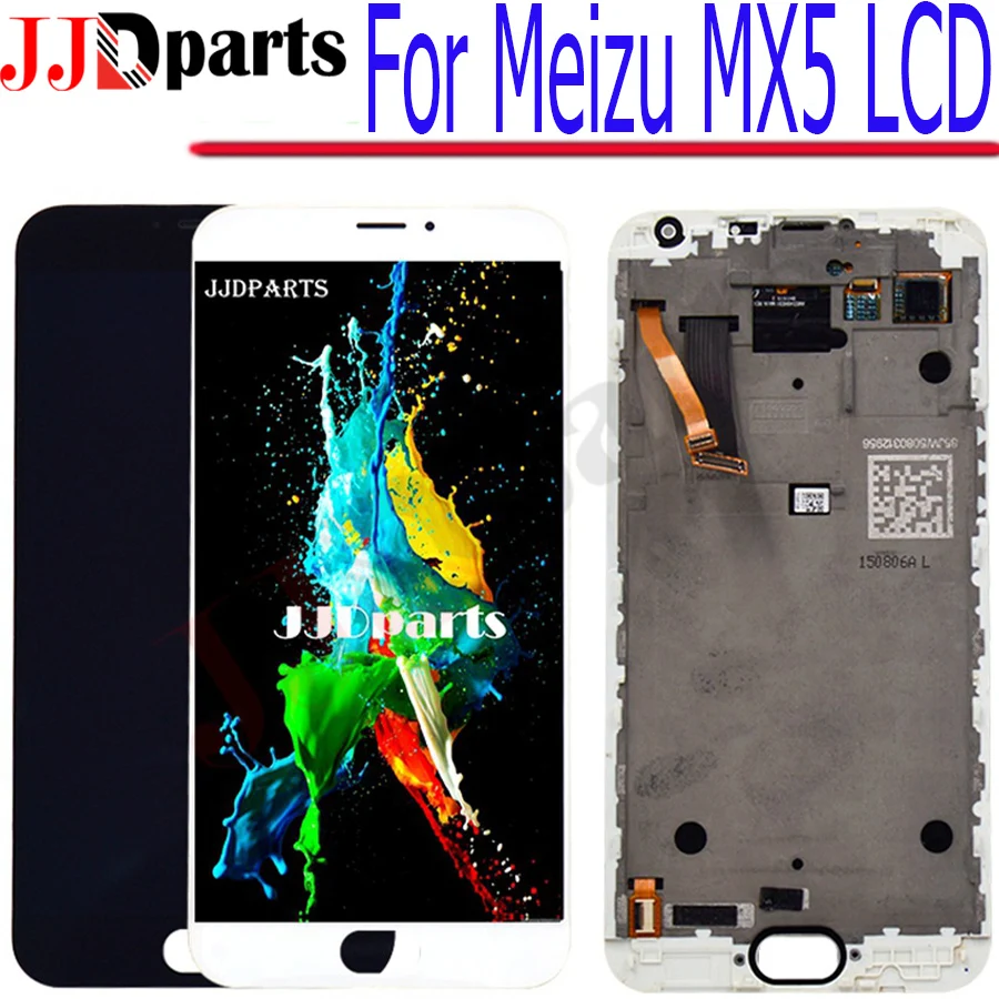 

High Quality Meizu MX5 LCD Display Touch Screen Digitizer Assembly Meizu MX5 With Frame Replacement Parts For Meizu MX5 Display