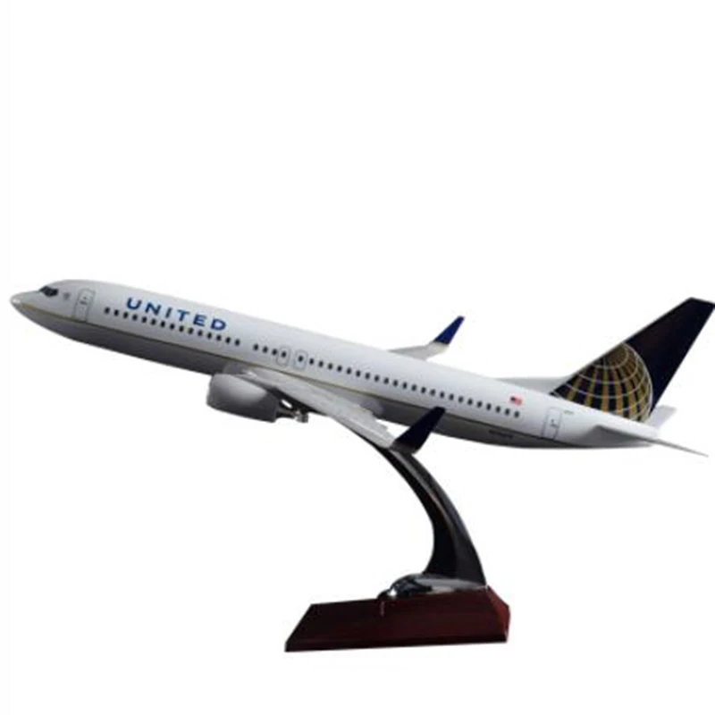 

Collectible Boeing737-800 Big 40CM United Airlines Airplane Model Aircraft Diecast Plastic Alloy Plane Exquisite Decoration Toy