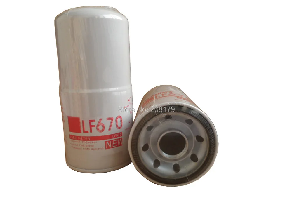 FREE SHIPPING FLEETGUARD LF670 OIL FILTER LUBE FILTER, SPIN ON FULL