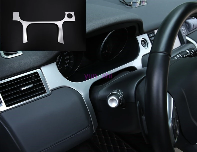 ABS Chrome Car instrument panel Sequins Decoration dashboard Frame Sticker Car-styling For Land Rover Discovery sport 2015 2016