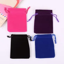 Высокое качество 500 шт. 9x12 см Вельветовая подставка в форме Подарочный пакет сумка мешок со шнурком jewelrr упаковка футляр