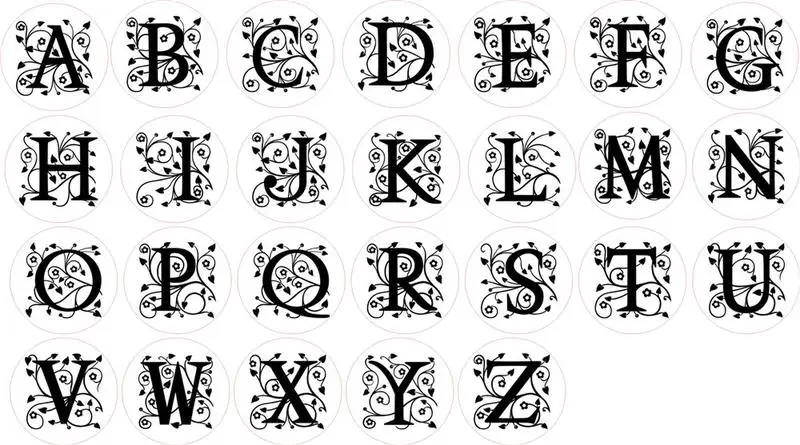 Selo de Cera Selo de Cobre Scrapbooking do Vintage Retro Cabeça Alphets Letras Curlicue Vedação Faça Você Mesmo Casamento - Presente Envelope Selo 26 2 cabeça alphets 26 Letras Curlicue vedação DIY