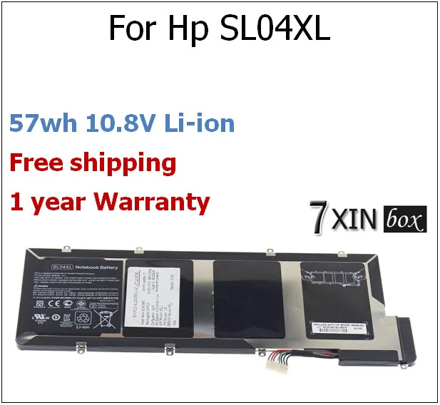 

57wh 10.8V SL04XL Laptop Battery for HP for Envy Spectre 14-3000 665054-171 HSTNN-IB3J TPN-Q105 665054-151 665460-001 665054-271
