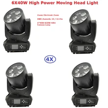 4XLot Best Price 6X40W RGBW Quad Color LED Bee Eyes Moving Head Light High Power 280W LED Moving Head Beam Lights Free Shipping 4XLot Best Price 6X40W RGBW Quad Color LED Bee Eyes Moving Head Light High Power 280W LED Moving Head Beam Lights Free Shipping