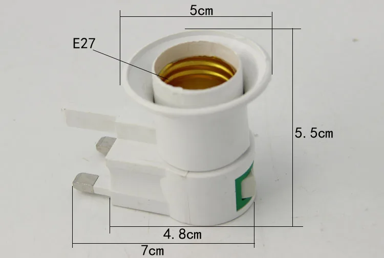 E27 штепсельная вилка британского стандарта гибкое расширение Светодиодный лампочки основание светильника болт крепления разъем E27 вкл/выкл ночник