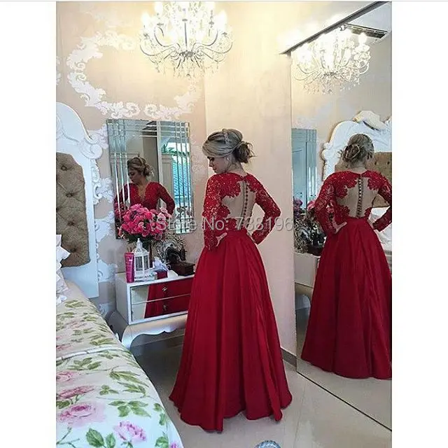 Elegant-A-Line-V-Neck-Prom-Gown-Beaded-Zipper-Floor-Length-See-Through-Red-Lace-Chiffon (1).jpg